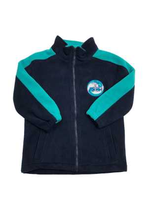 Jireh School Full Zip Polar Fleece Navy/Jade