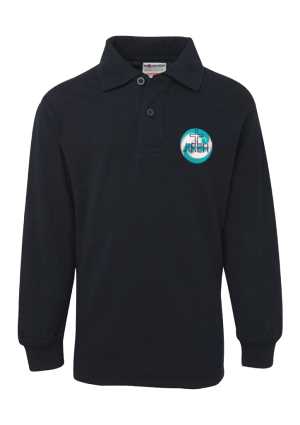 Jireh School Senior Long Sleeve Polo Navy